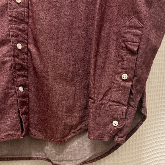 Gitman Bros Men's Button-Down Shirt - Burgundy Heather - Picture 4 of 8